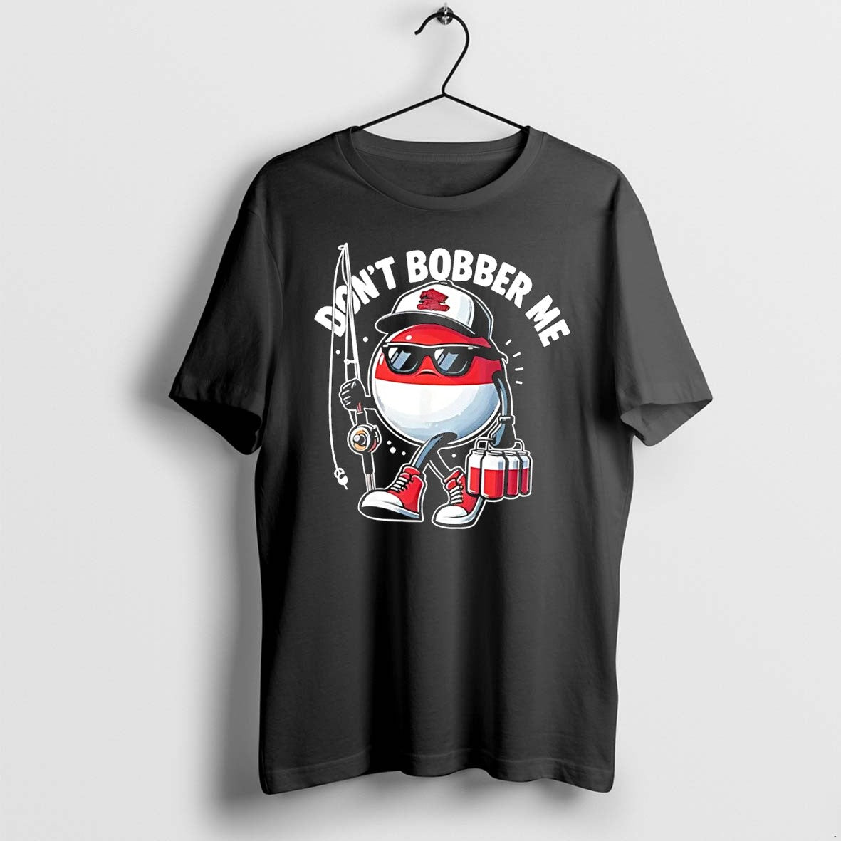 Original Fishing Gift Dont Bobber Me With Beer Fishing Black Tshirts Jpg