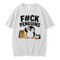 Original Fuck Penguins Caution Penguins Arent Real Cartoon Penguin Tee Tshirts