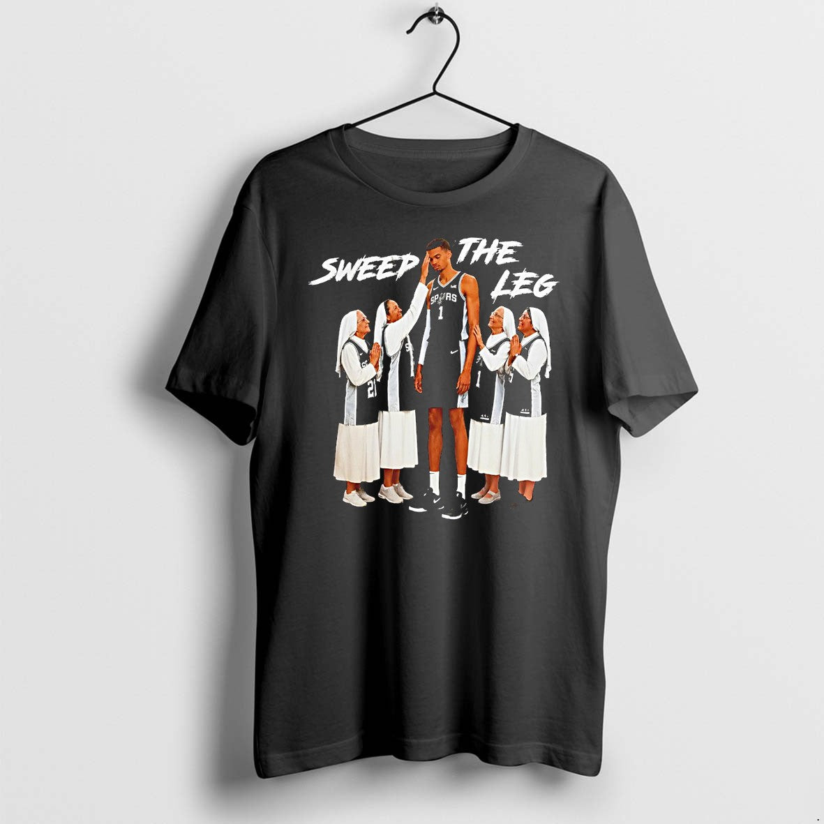 Original Funny Spurs Inspired Basketball Sweep The Leg Pray Slay Tshirts Jpg