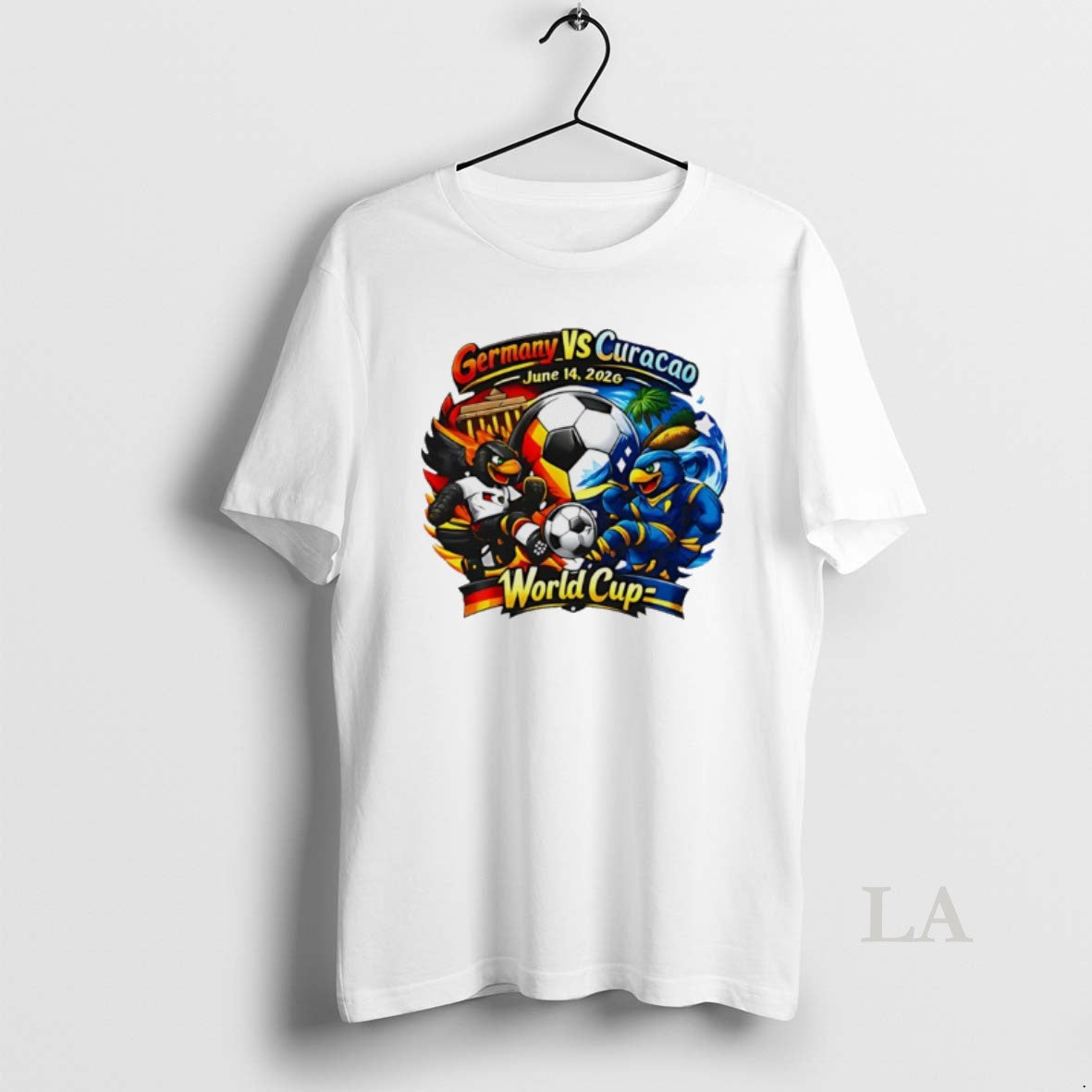 Original Germany Vs Curacao 2026 World Cup Mascot T-Shirts, Hoodie, Sweatshirt | CoreVibeTees.com