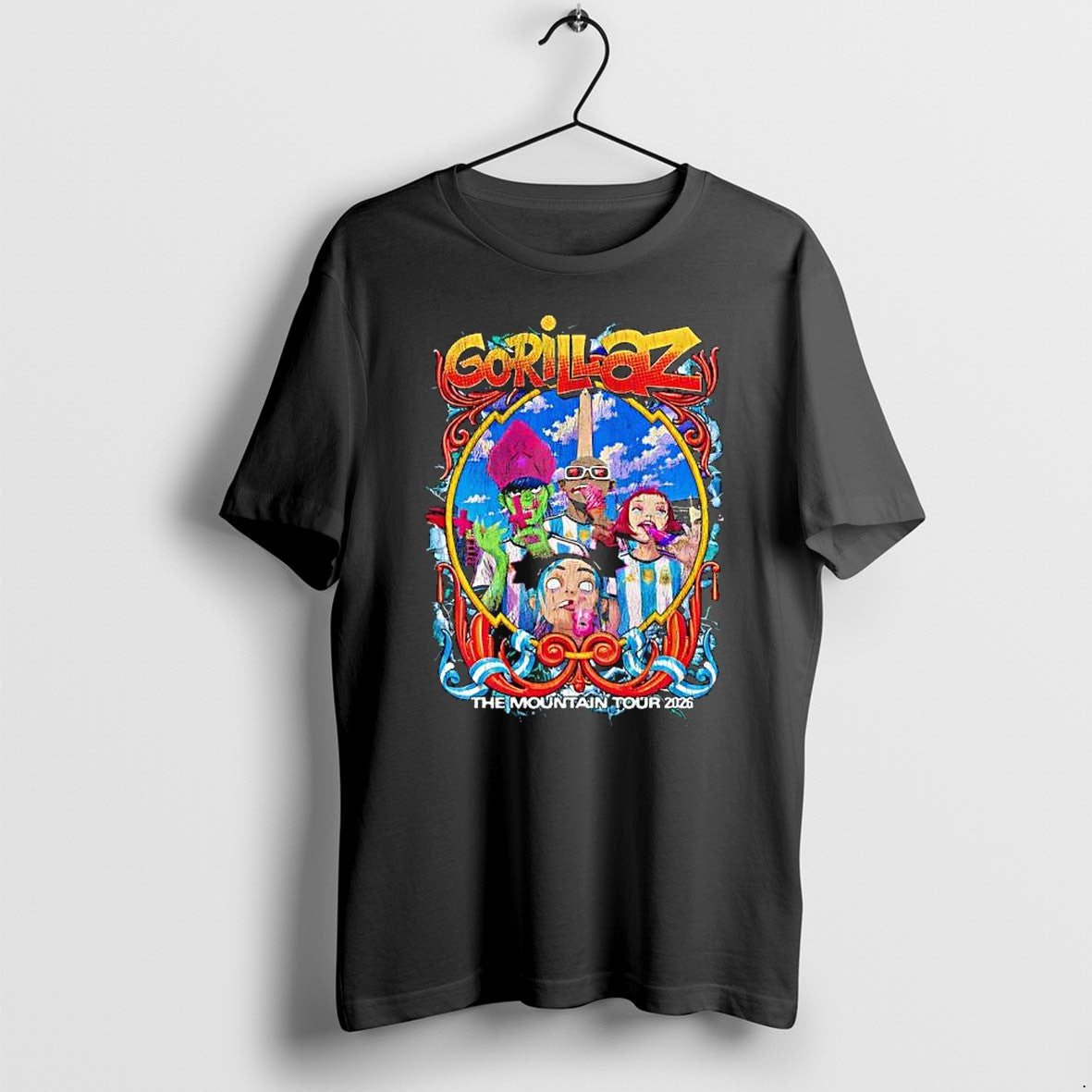 Original Gorillaz The Mountain Tour 2026 Tshirts Jpg