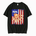 Original Grandfather Gift American Flag Fist Bump Personalized Papa Jace Ethan Sam Lane Max Tshirts