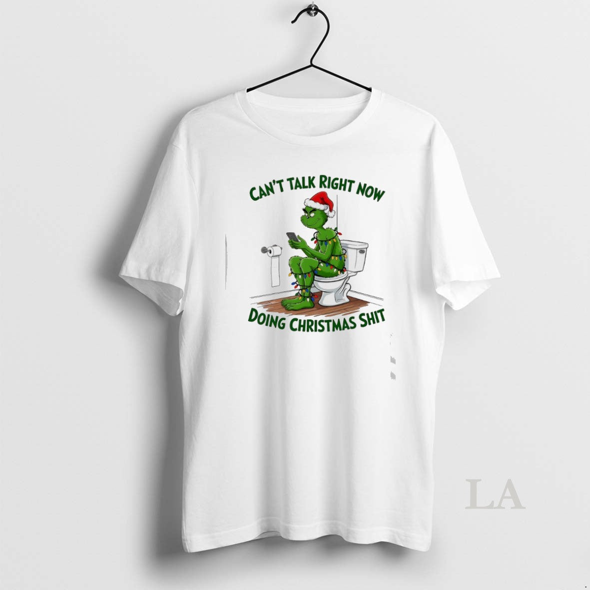 Original Grinch On Toilet Cant Talk Right Now Doing Christmas Shit T-Shirts, Hoodie, Sweatshirt | CoreVibeTees.com