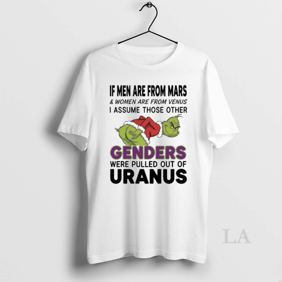 Original Grinch Xmas I Assume Those Other Genders Were Pulled Out Of Uranus T-Shirts, Hoodie, Sweatshirt | CoreVibeTees.com