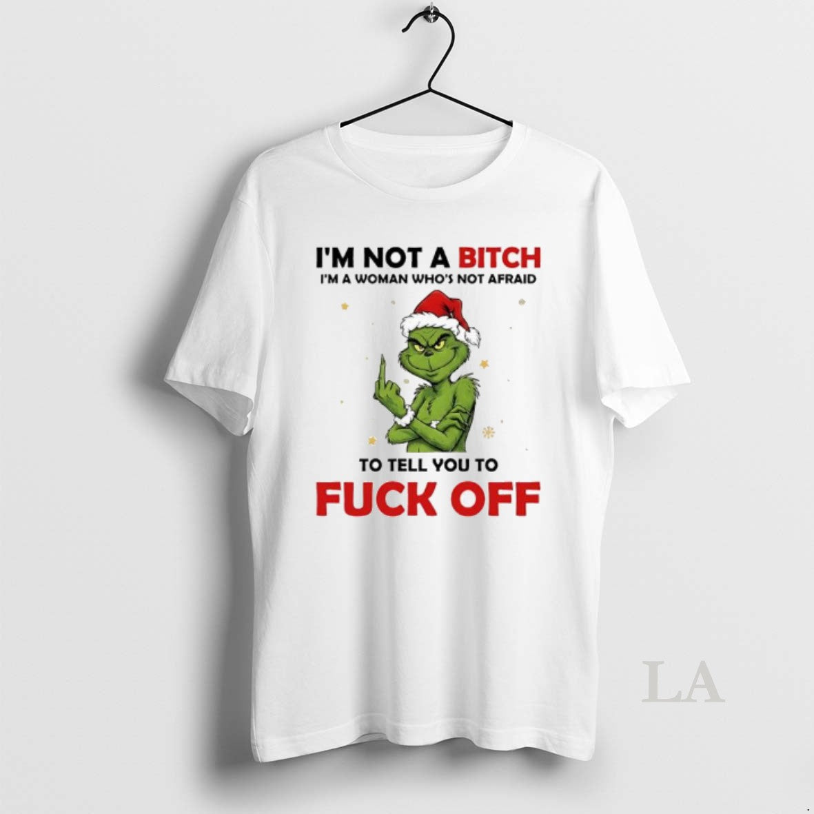 Original Grinch Xmas Im Not A Bitch Im A Woman Whos Not Afraid To Tell T-Shirts, Hoodie, Sweatshirt | CoreVibeTees.com