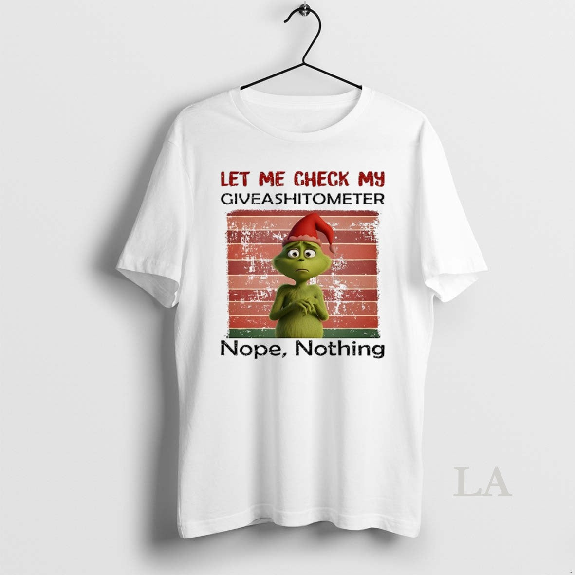 Original Grinch Let Me Check My Giveashitometer Nope Nothing Christmas