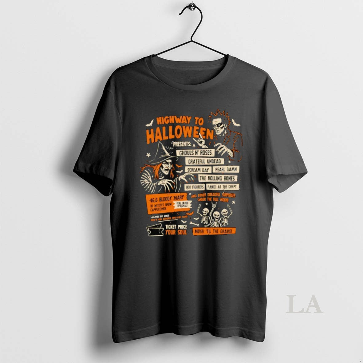 Original Highway To Halloween Ghouls N Roses Grateful Dead Scream Day Pearl Damn The Rolling
