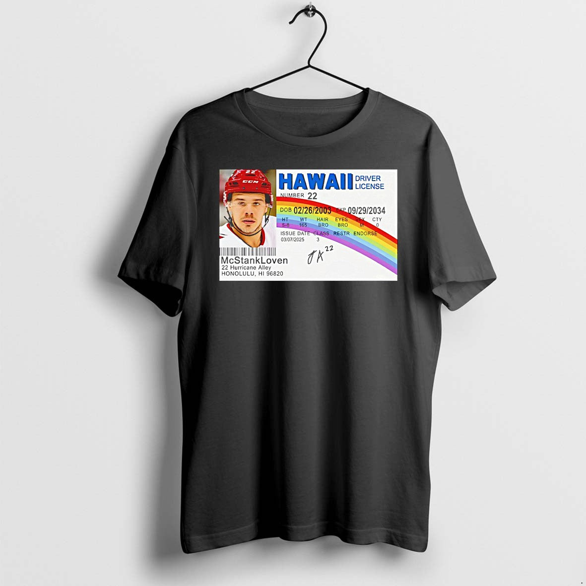 Original Hawaii Driver License Mcstankloven 22 Hurricane Alley Honolulu Hi 96820 Card Tshirts