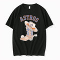 Original Houston Astros Western Cowboy Boot And Hat Baseball Black Tshirts Jpg