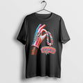 Original Iced Out Jewelry Hand Holding San Antonio Spurs Pendant Black Tshirts