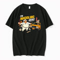 Original Im Waddling Here Cowboy Taxi Nyc Street Cartoon Black Tshirts Jpg