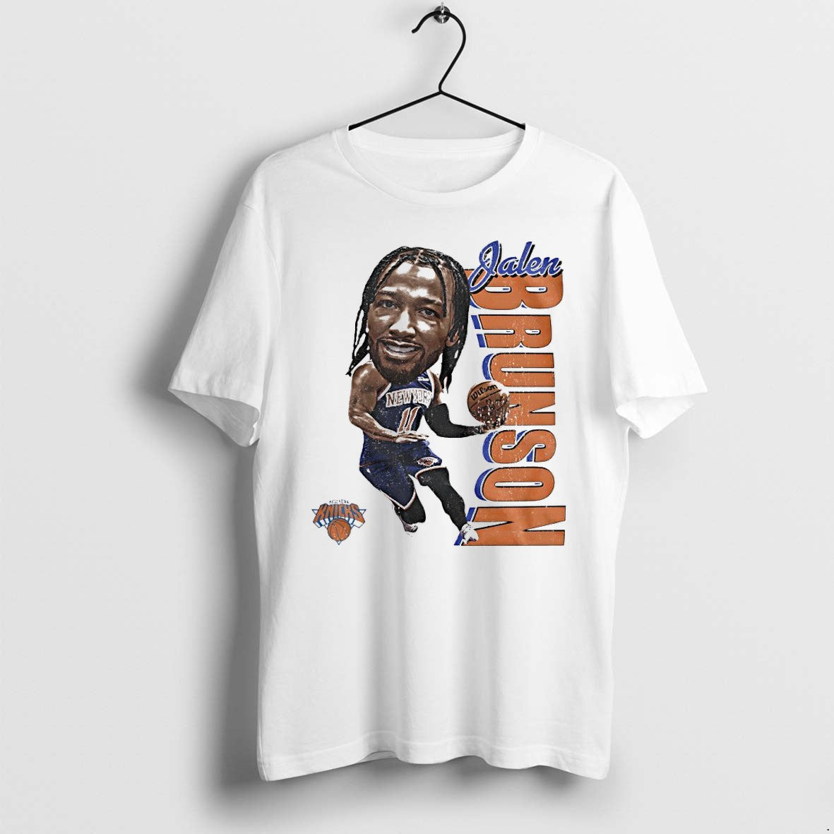 Original Jalen Brunson Big Head Knicks 2026 Nba Finals Caricature Tshirts Jpg