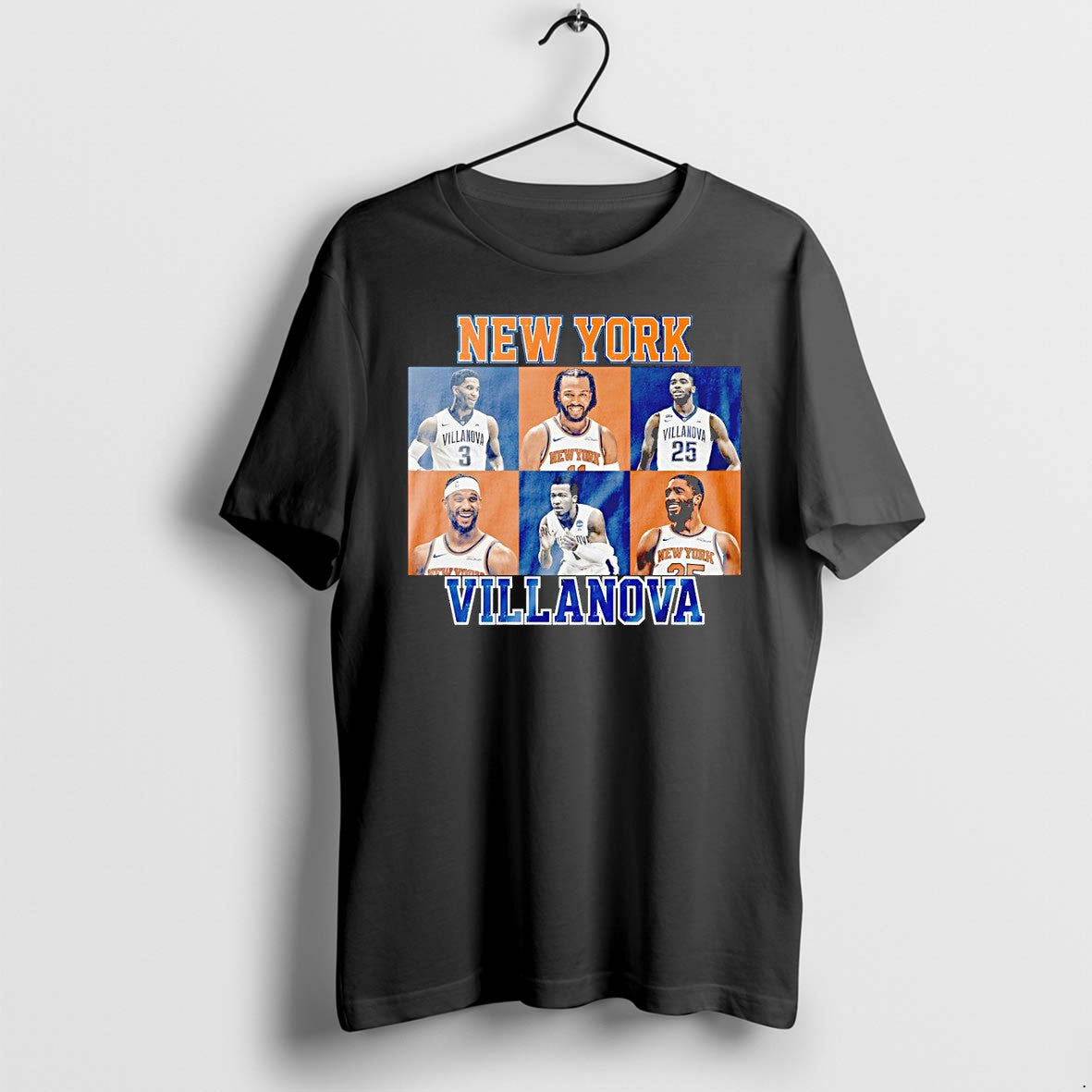 Original Jalen Brunson Josh Hart Mikal Bridges New York Knicks Villanova Basketball Nba Graphic Tshirts