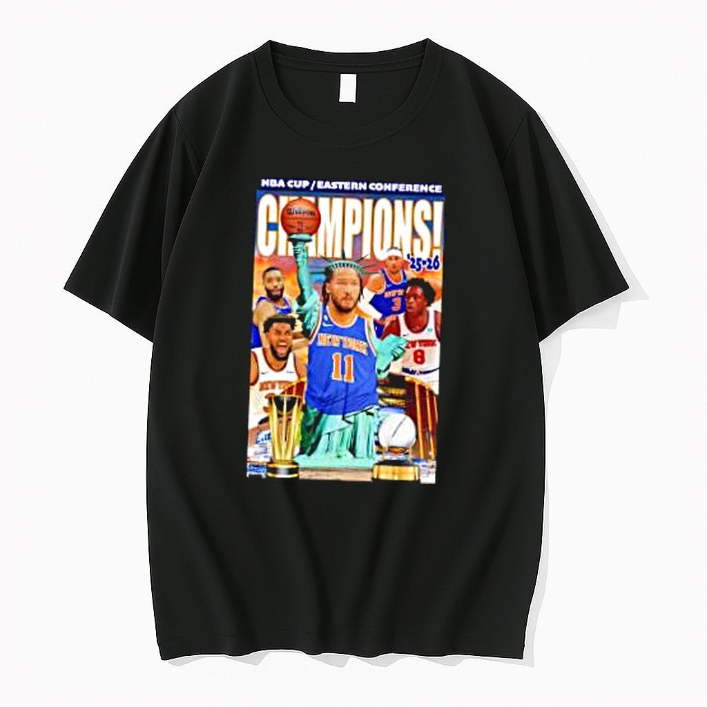 Original Jalen Brunson New York Knicks Nba Cup Eastern Conference Champions 2025 2026 Tshirts