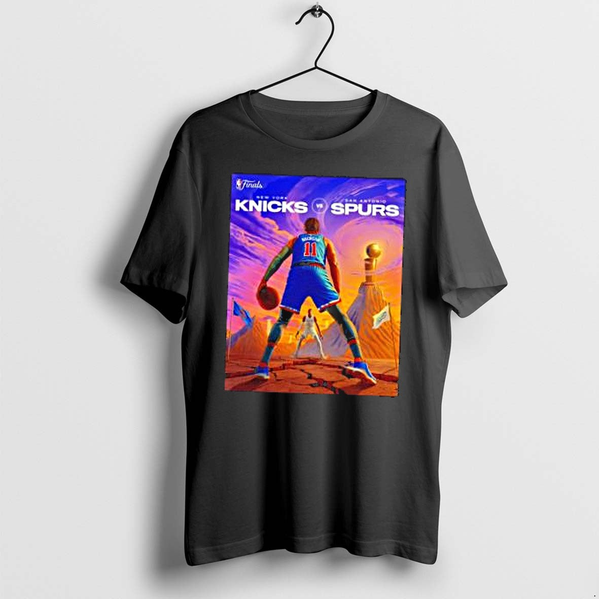Original Jalen Brunson New York Knicks Vs Victor Wembanyama San Antonio Spurs Nba Finals Tshirts