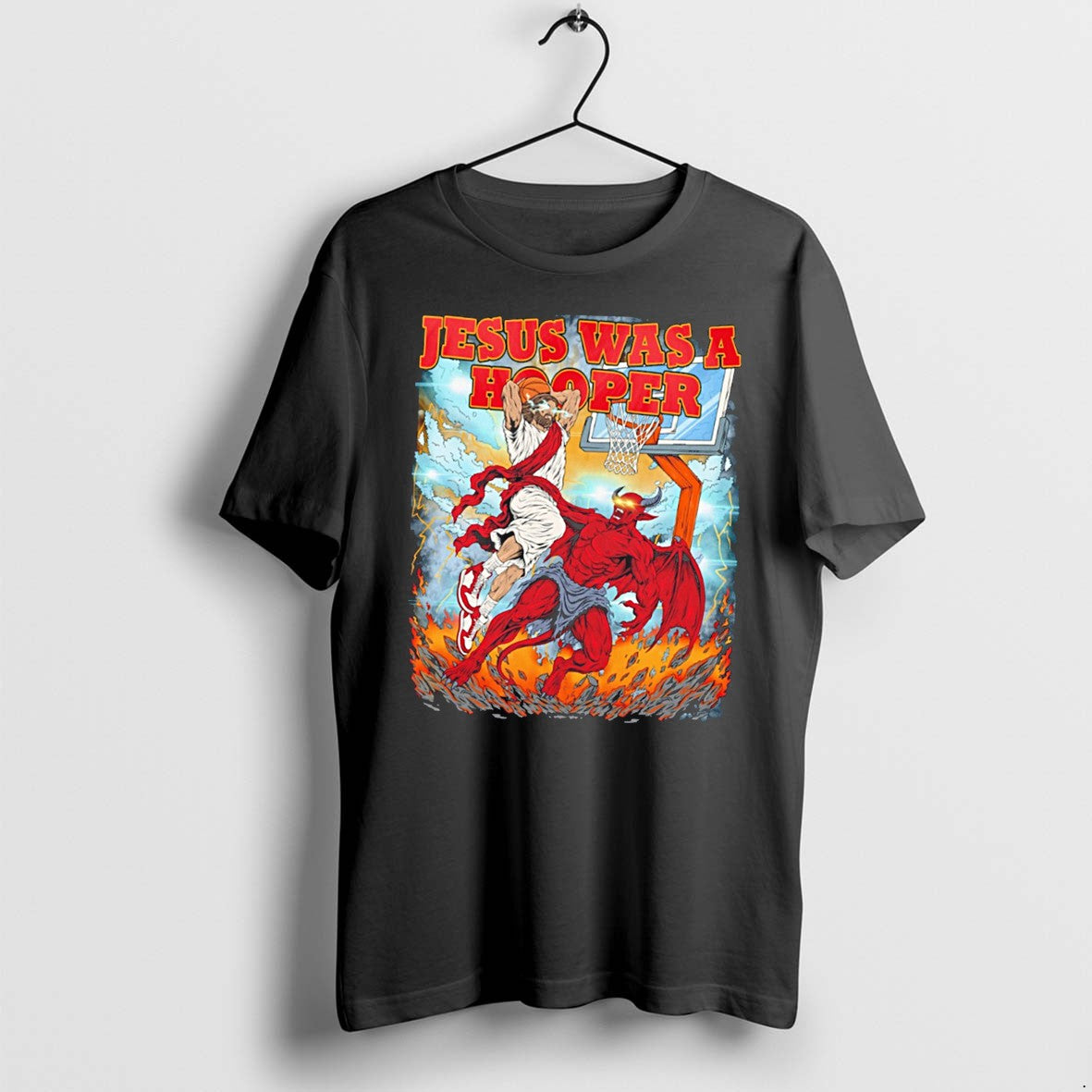 Original Jesus Basketball Jesus Was A Hooper Tee Tshirts Jpg