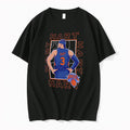 Original Josh Hart New York Knicks Athlete Portrait Illustration On A Blue Tshirts