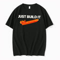 Original Just Build It Lego Black Tshirts Jpg
