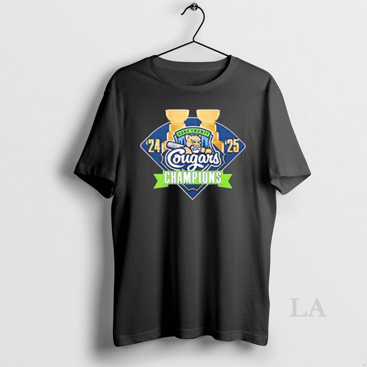 Original Kane County Cougars 2024 2025 Champions Logo