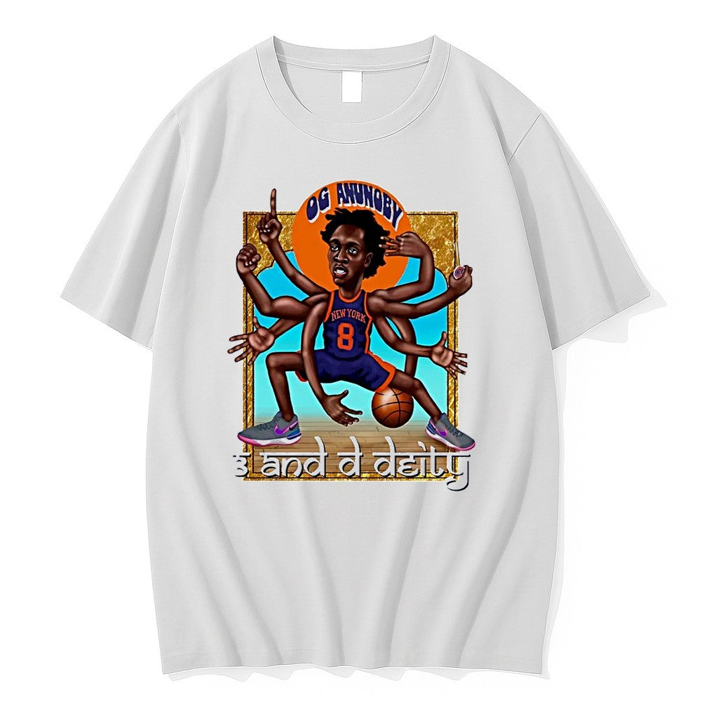 Original Knicknacks Og Anunoby 3 And A Deity New York Knicks White Tshirts Jpg