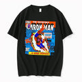 Original Knicks Fan Art Mikal Bridges The Invincible Iron Man Garden Party Black Tshirts