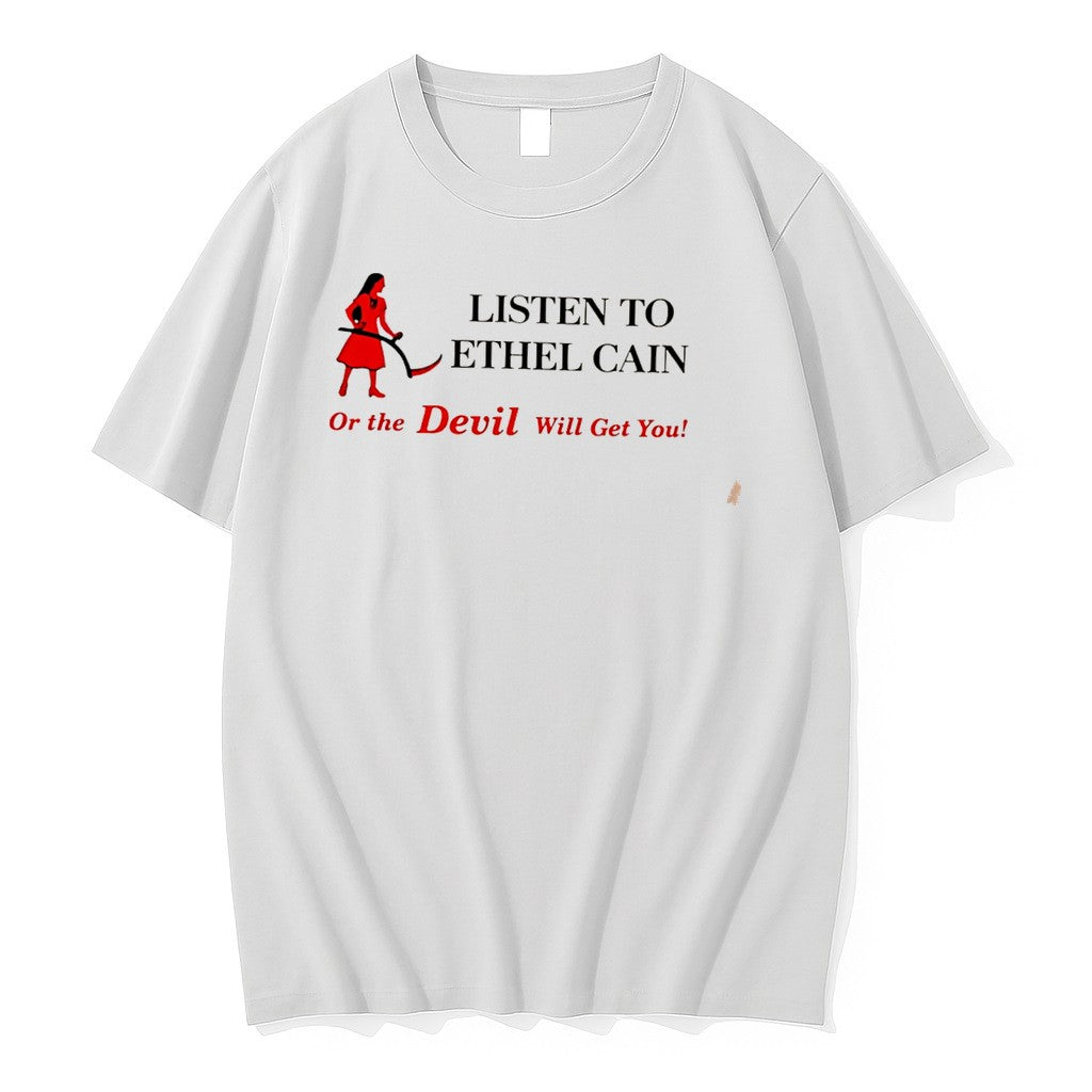 Original Listen To Ethel Cain Or The Devil Will Get You Tee Tshirts Jpg