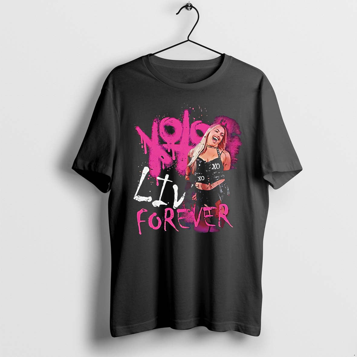 Original Liv Morgan Xoxo Liv Forever Spray Paint Tee Tshirts Jpg