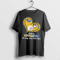 Original Made In Pittsburgh A Long Time Ago Pitt Steelers Penguins Black Tshirts