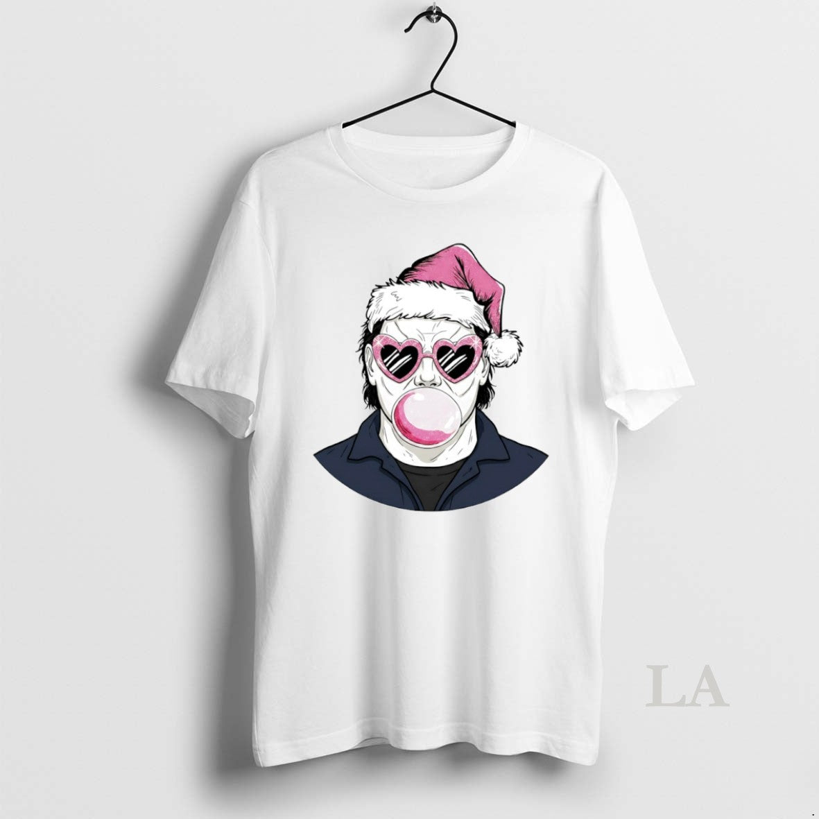 Original Merry Christmas Michael Myers Bubble Gum Circle T-Shirts, Hoodie, Sweatshirt | CoreVibeTees.com