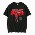 Original Mlb Players Association Miguel Vargas 20 Red Lettering Baseball Black Tshirts