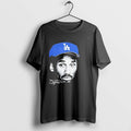 Original Myles Garrett Wearing Kobe Bryant La Dodgers Signature Vintage Tshirts
