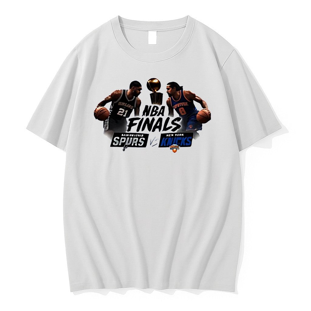 Original Nba Finals San Antonio Spurs Vs New York Knicks Game Day White Tshirts
