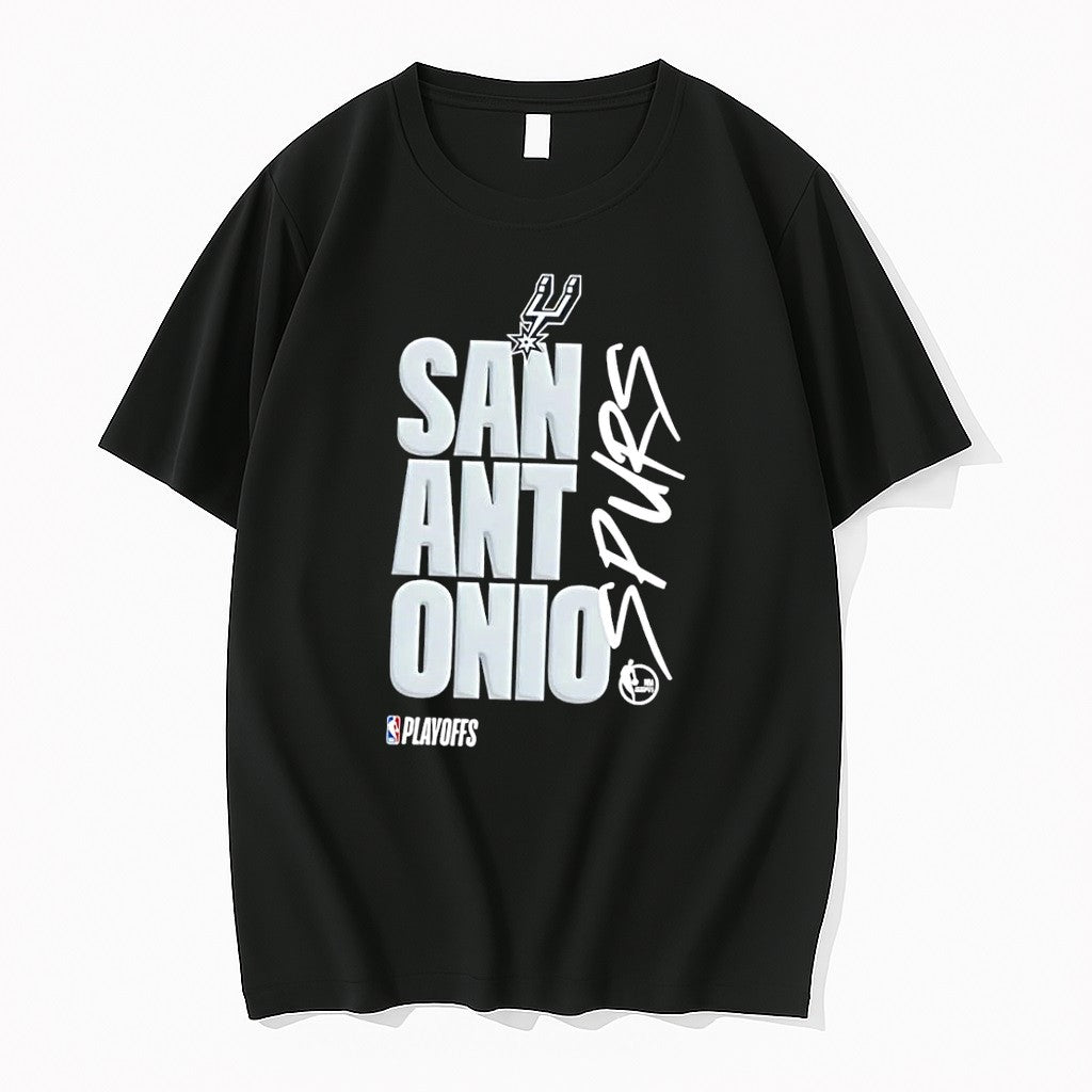 Original Nba Playoff San Antonio Spurs Black Tshirts Jpg