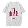 Original Nba Playoffs Houston Rockets Red Logo White Tshirts Jpg