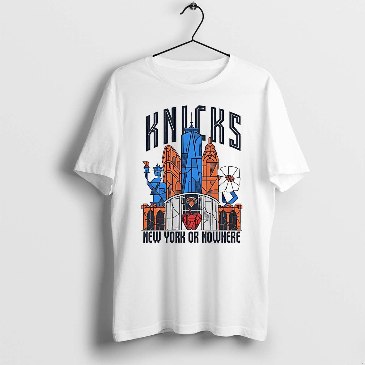 Original Nyon X Knicks Skyscraper New York Or Nowhere New York Knicks Nba 2026 Tshirts