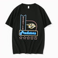 Original Nashville Predators Neon Sign Retro Light Banner Hockey Black Tshirts