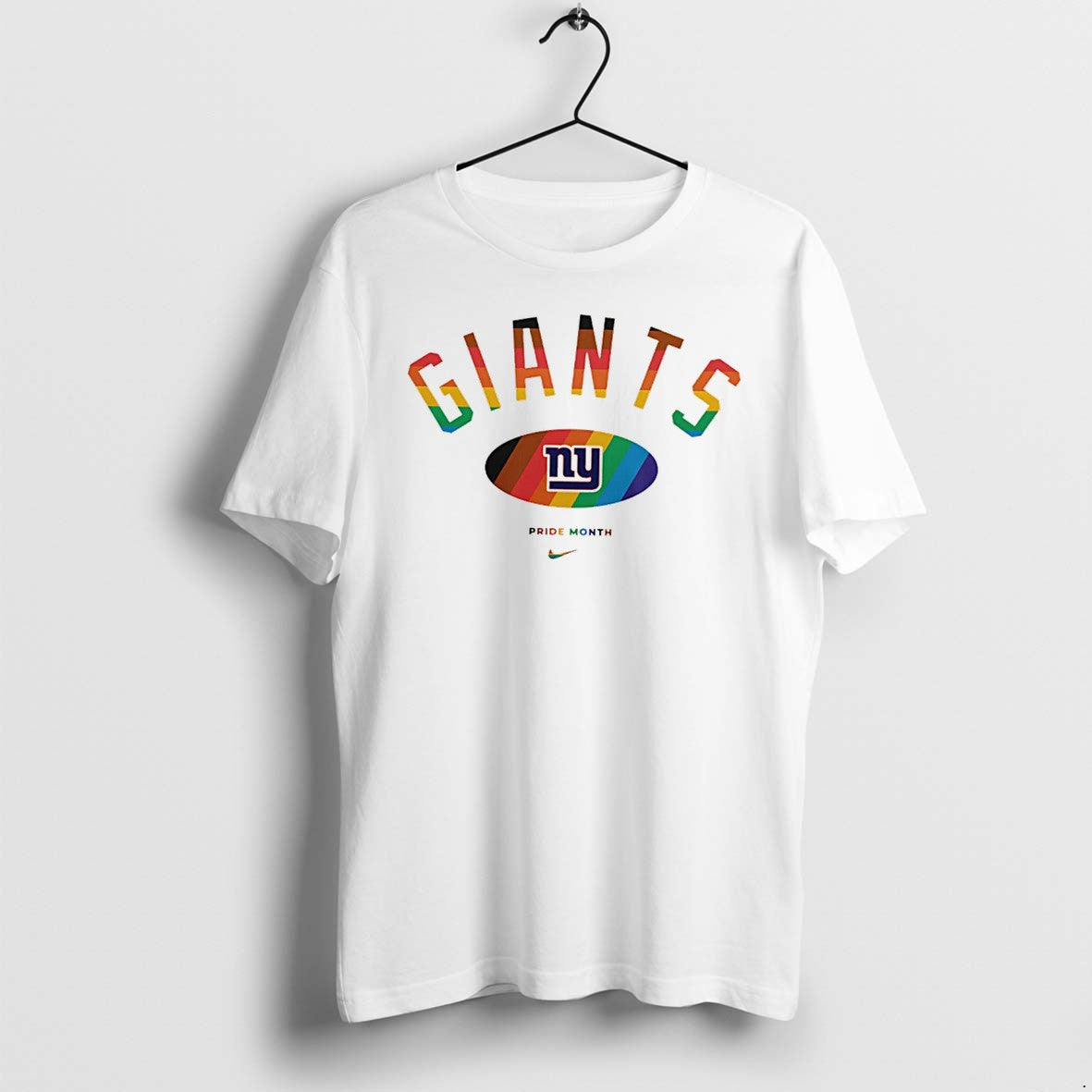 Original New York Giants Pride Month Rainbow Logo Tee Tshirts Jpg