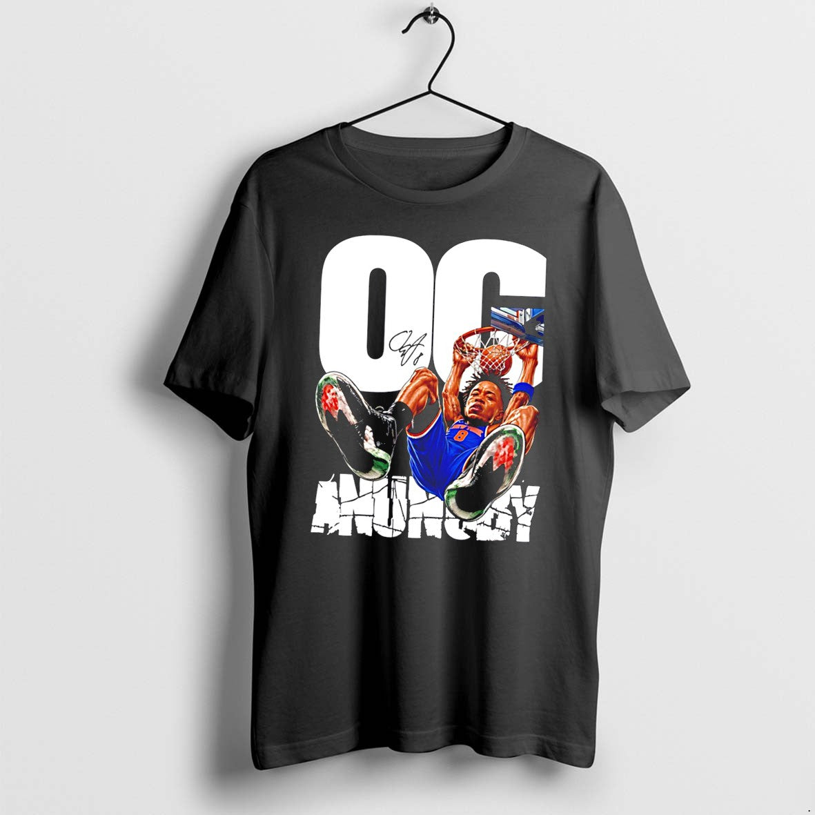 Original New York Knicks Og Anunoby Illustration Tee Tshirts Jpg