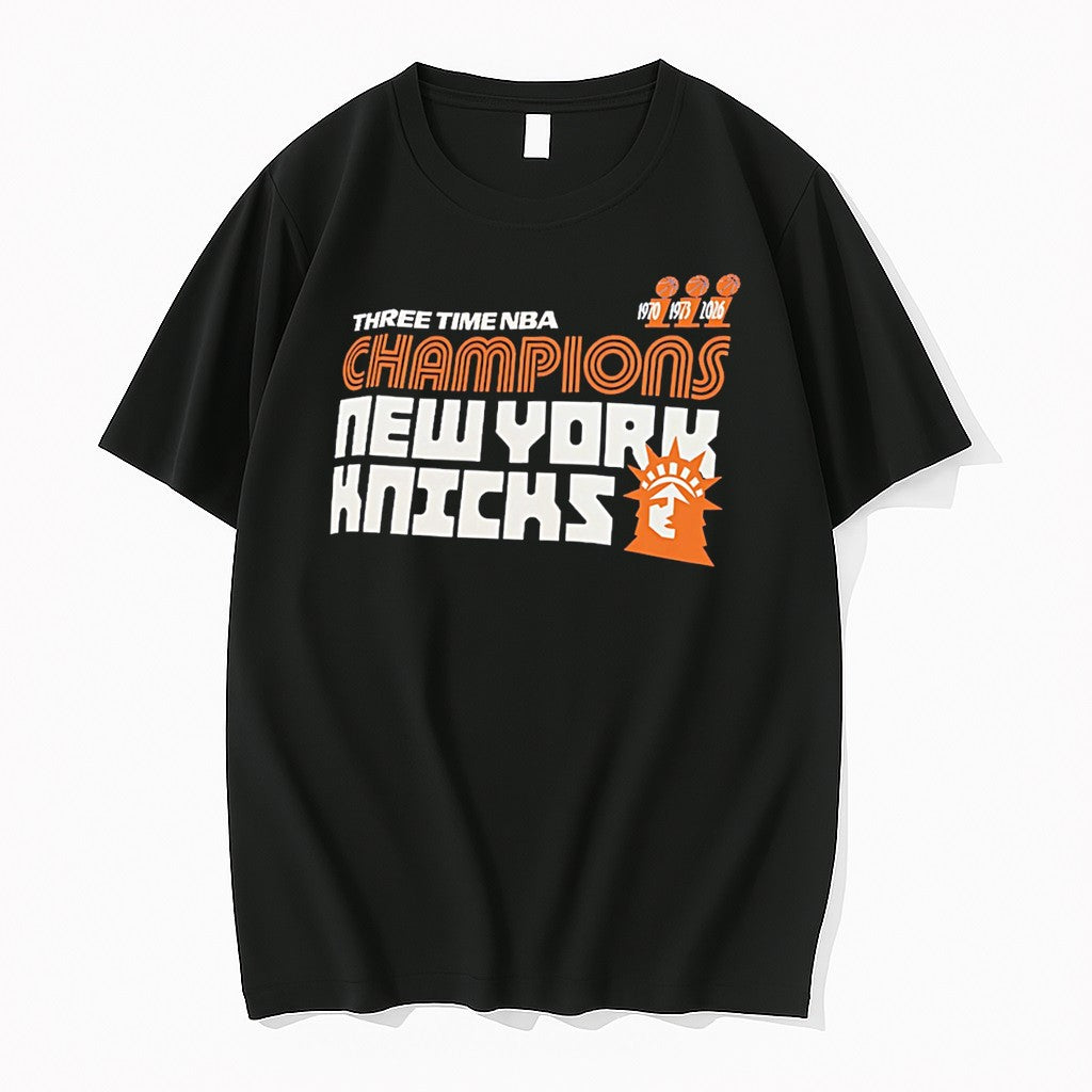 Original New York Knicks Three Time Nba Champions Tee Tshirts Jpg