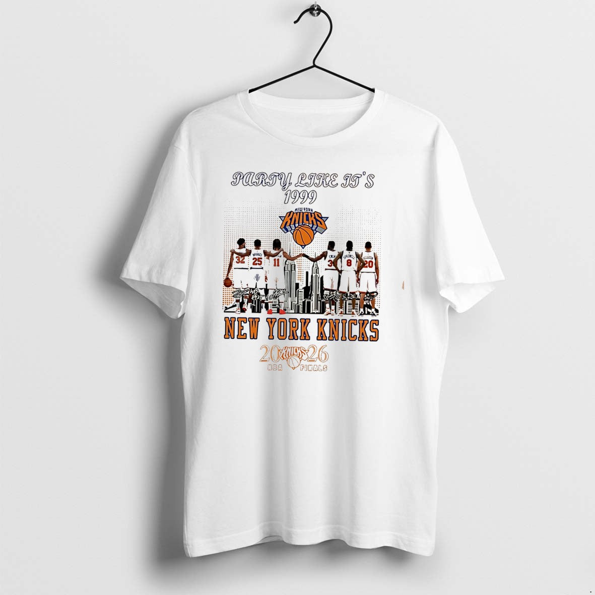 Original New York Knicks Party Like Its 1999 Skyline Tee Tshirts Jpg