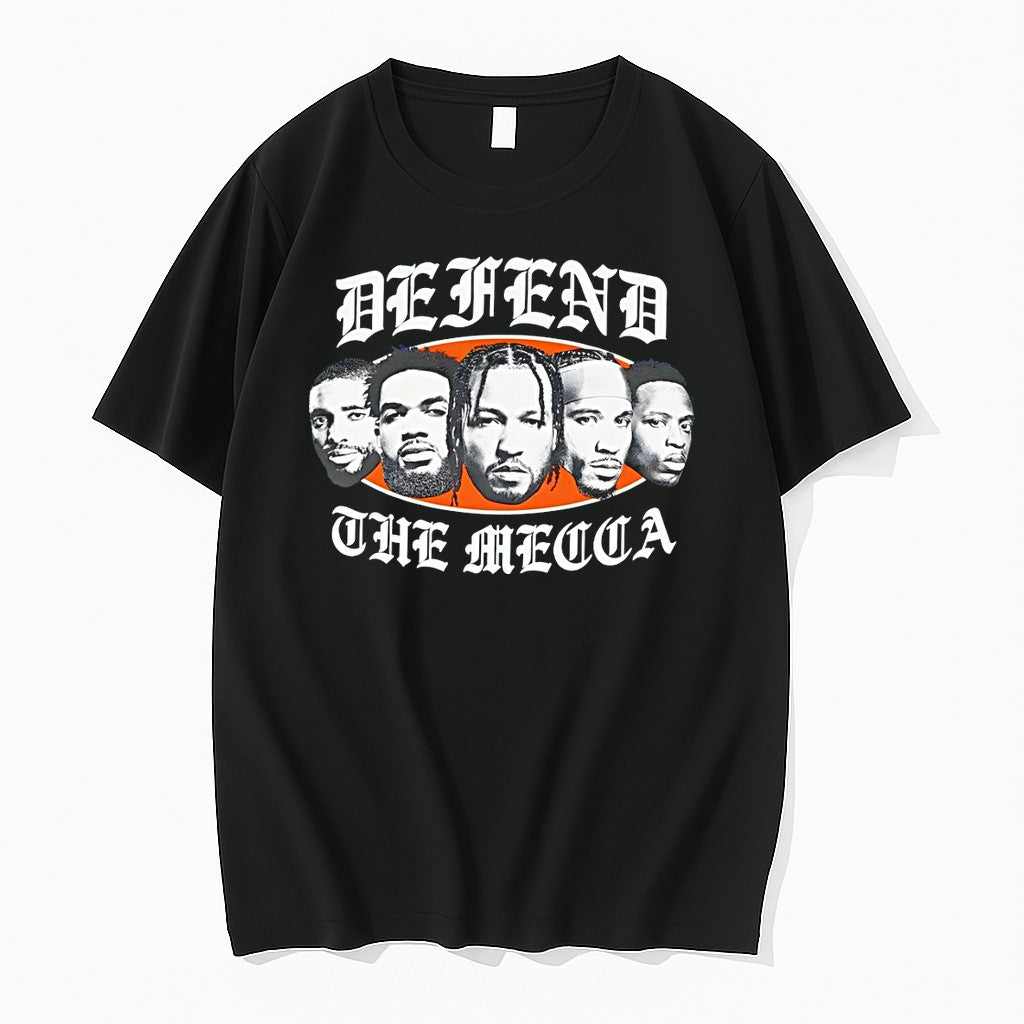 Original New York Knicks Players Portrait Defend The Mecca Basketball Team Tribute Tshirts