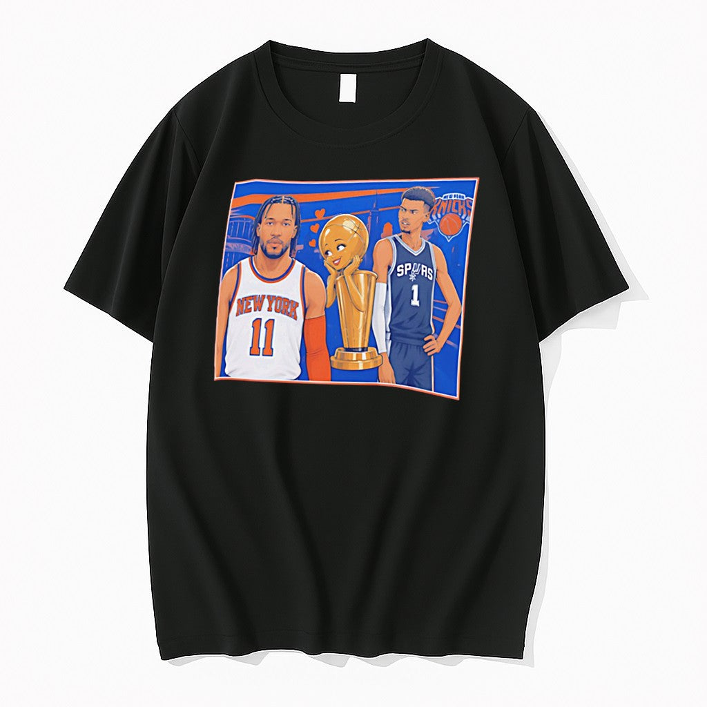 Original New York Knicks Vs Spurs The City Vs The Alien Tee Tshirts Jpg