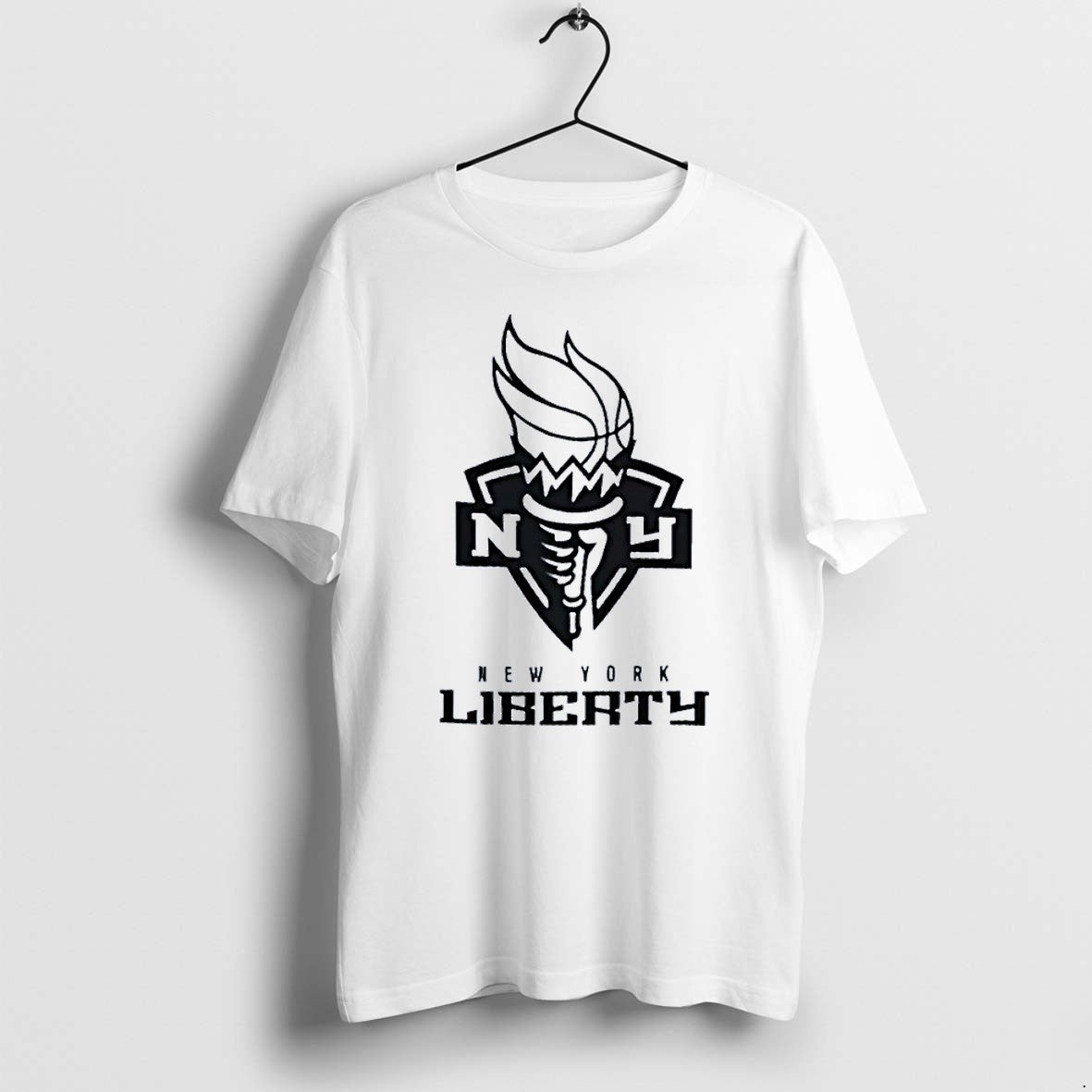 Original New York Liberty Essential Logo White Tshirts Jpg
