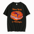 Original New York Or Nowhere Bagel Graphic Black Tshirts Jpg