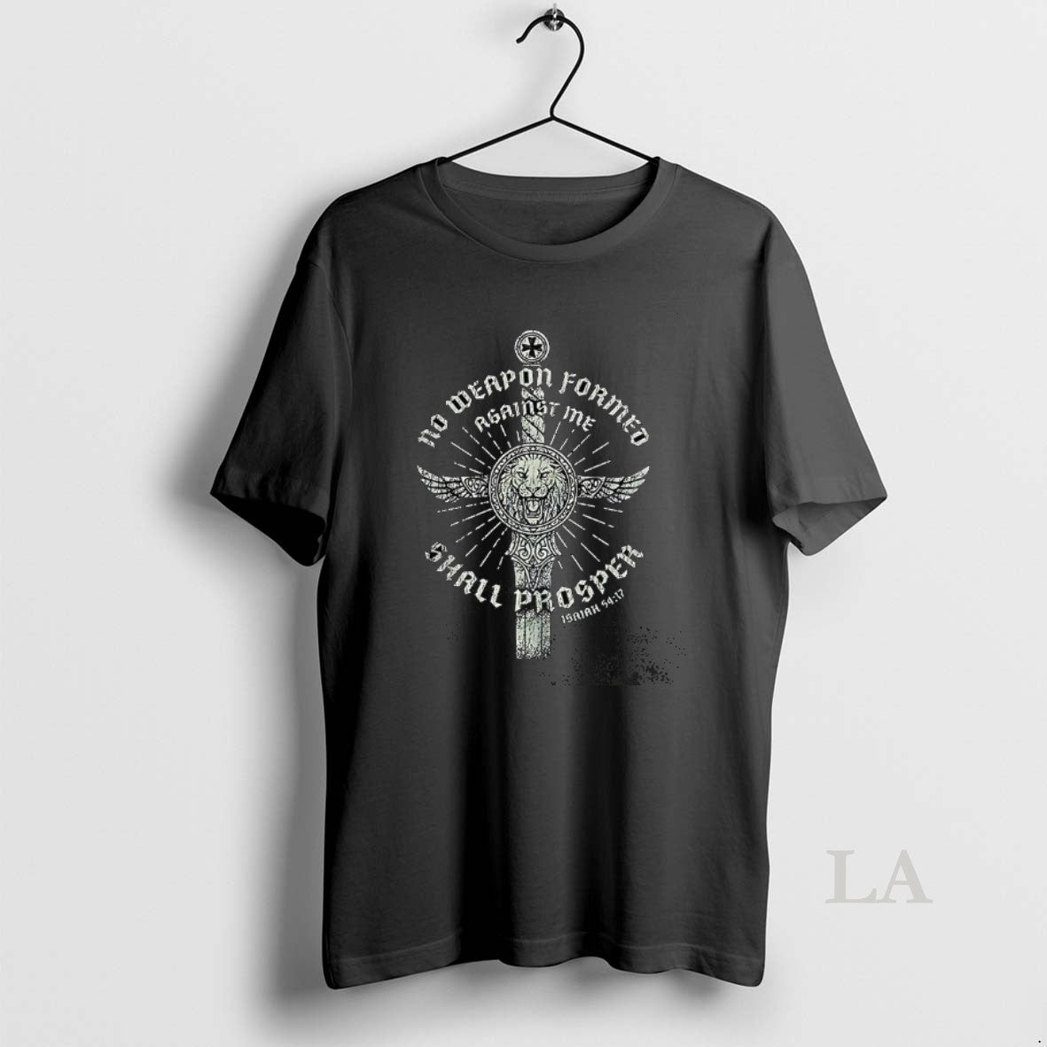 Original No Weapon Formed Shall Prosper Sword Isaiah 54 17 Christian T-Shirts, Hoodie, Sweatshirt | CoreVibeTees.com