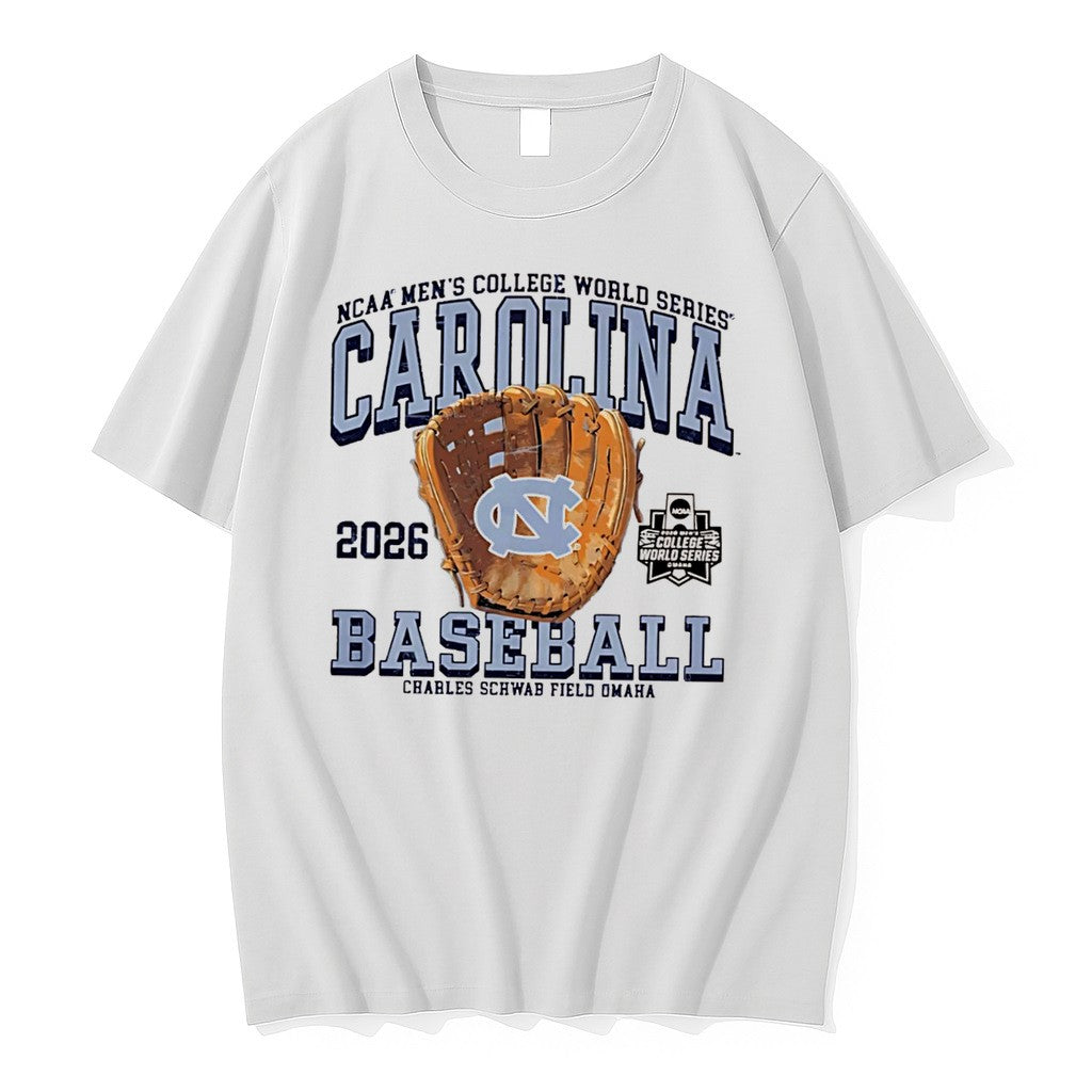 Original North Carolina Tar Heels 2026 College World Series Omaha Bound Glove Tee Tshirts