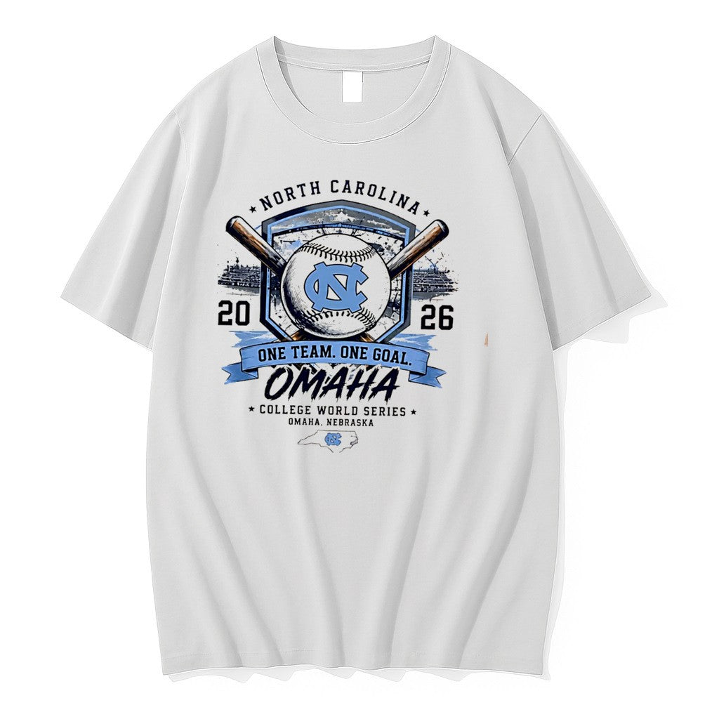 Original North Carolina Tar Heels 2026 Mcws Omaha Bound One Team One Goal Tee Tshirts