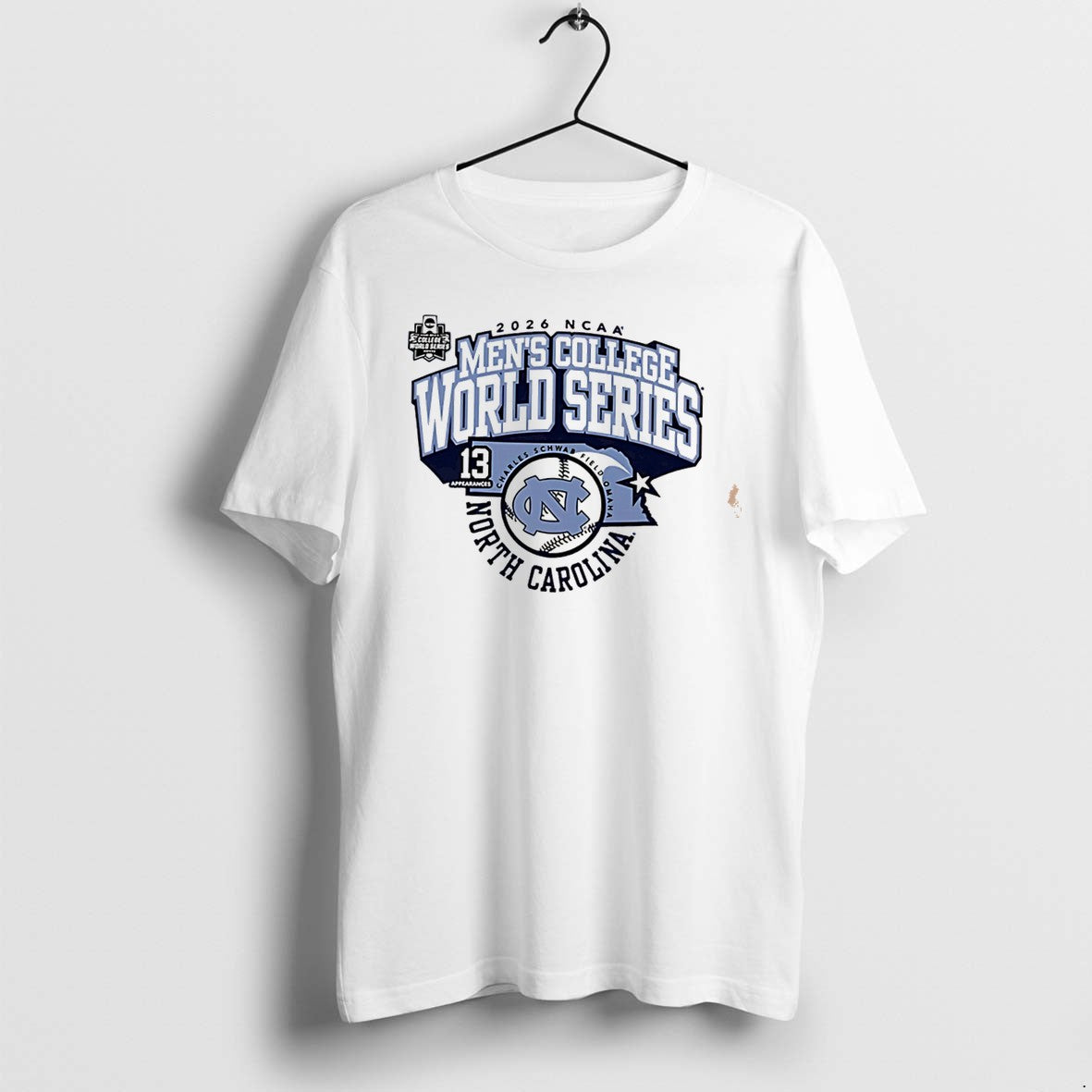 Original North Carolina Tar Heels 2026 Mens College World Series Bound 13 Tee Tshirts
