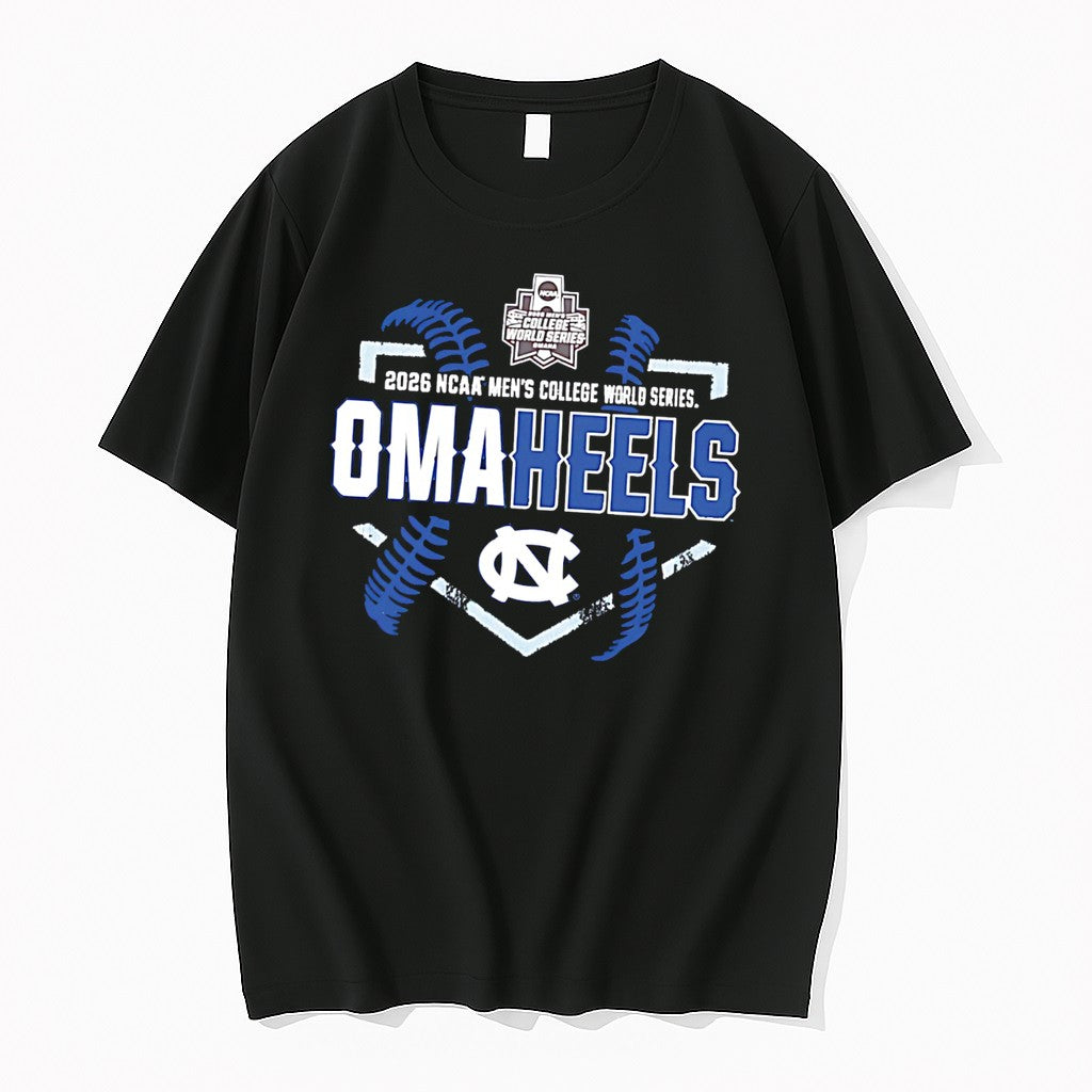 Original North Carolina Tar Heels 2026 Ncaa Baseball Mens College World Series Omaheels Tee Tshirts