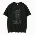 Original Number One Galaxy Graphic Black Tshirts Jpg